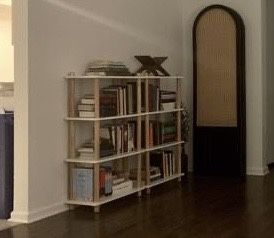 World, Market, White And Natural Wood bookshelves Scandinavian Style
