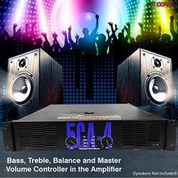 Amplifier Home Audio Receiver Amp Home Stereo System USB Input Mini Amplifier for Speakers Surround Sound 5 Core CA 4