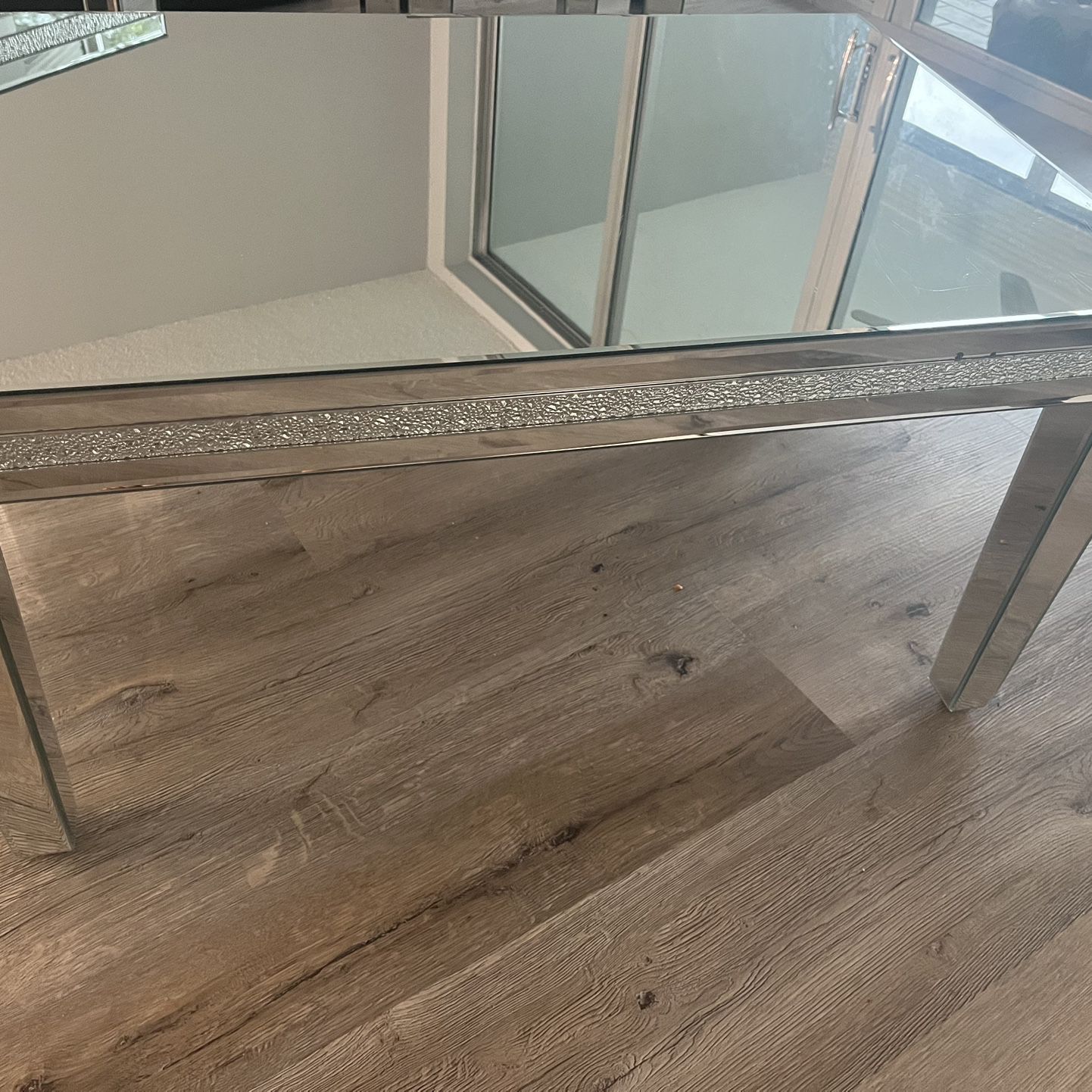 mirrored coffee table set