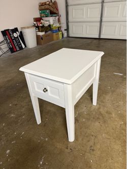 Refurbished Vintage Cherry Wood Nightstand / End Table