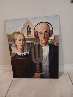 Print unique play on an old painting