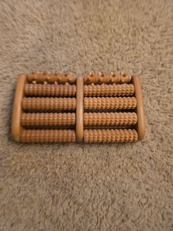 Wooden Dual Foot Roller Massager