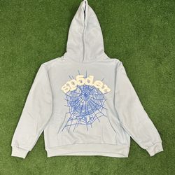 Light Blue “Sp5der” Web Hoodie