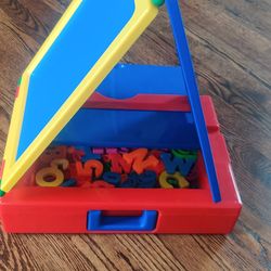 Magnetic Board With Storage And Letters, Numbers 