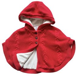 Carter’s Red Knit Cape