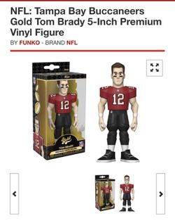 NFL: Tampa Bay Buccaneers Gold Tom Brady Funko Gold 5-Inch Premium Vinyl Figure