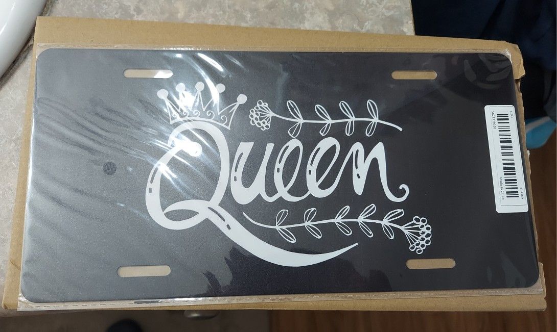 Queen License Plate 