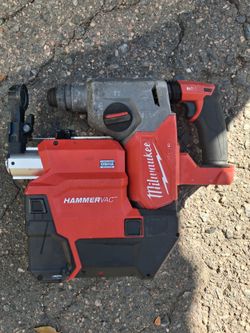 Milwaukee fuel 1" SDS plus hammer drill  and hammervac