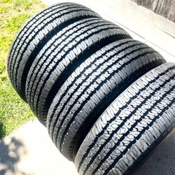Like New 245/75r17 Firestone Transforce HT [32x9.5r17] Load E 10 Ply 100% Tread Silverado 2500 Tires