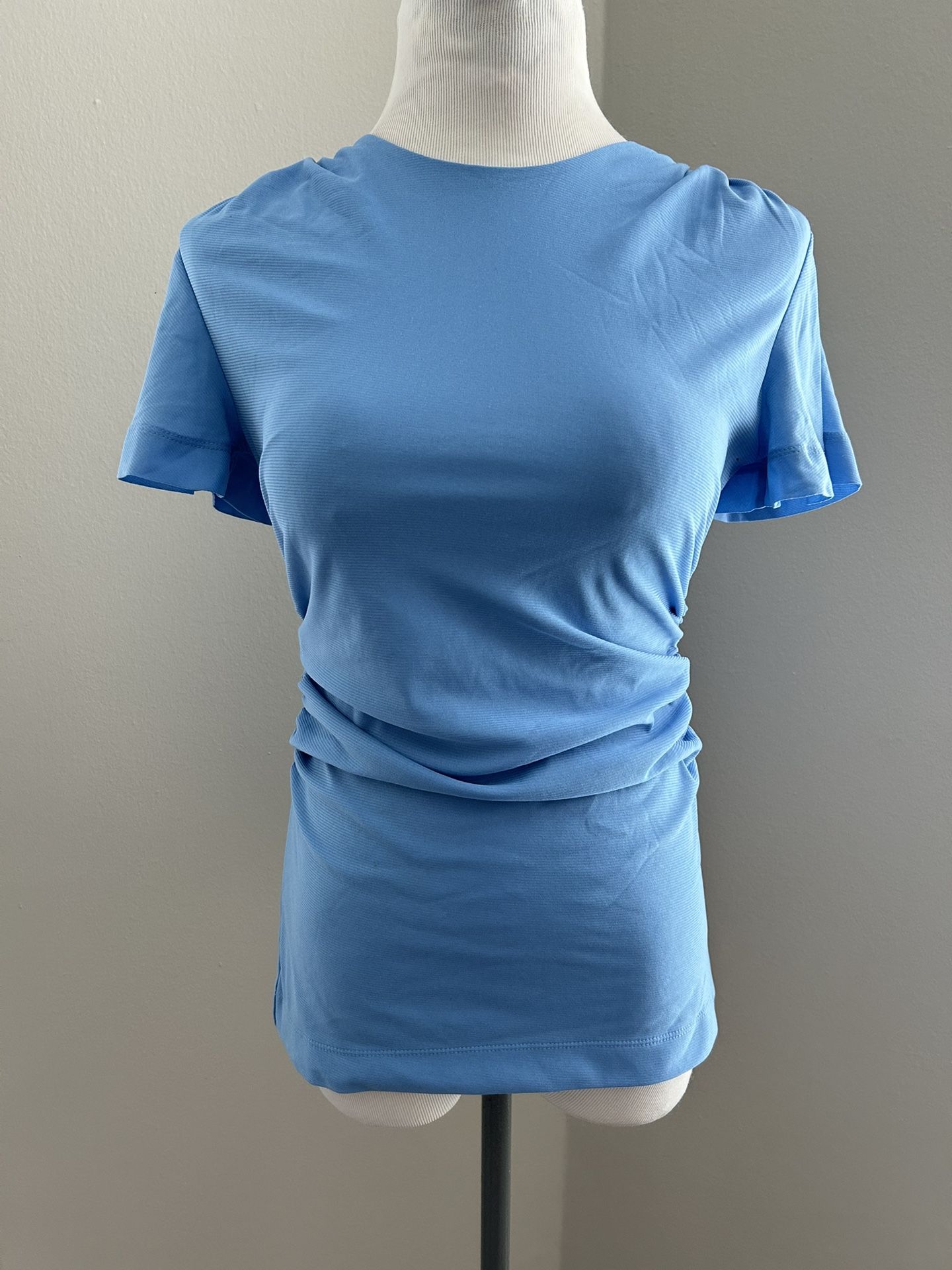 Woman’s Baby Blue Short Sleeve Blouse Size Small