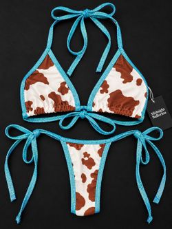 Midnight Ballerina Chocolate Cow Twinkle Bikini NWT
