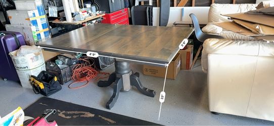 All wood dining table