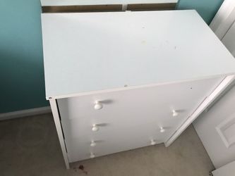 White Dresser and Wardrobe