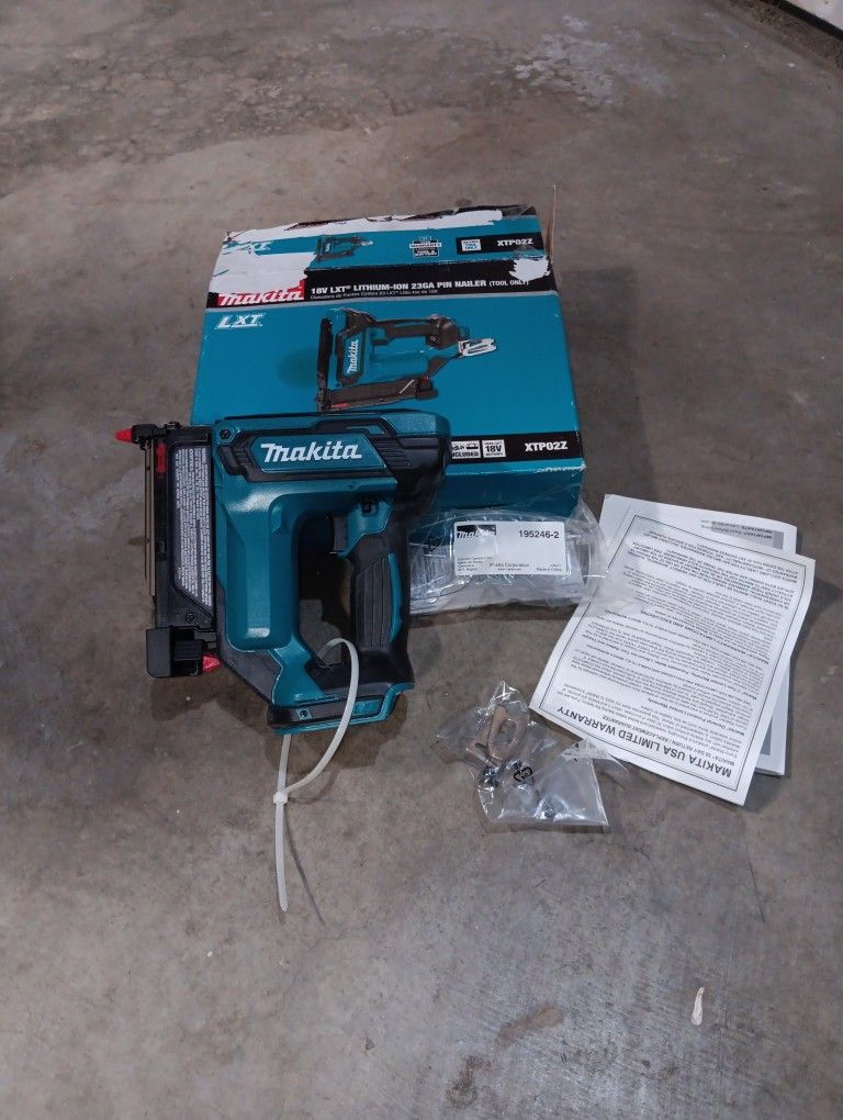 Makita 18V Lithium Ion 23GA Pin Nailer