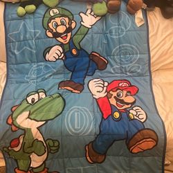 Super Mario Plush Blanket 