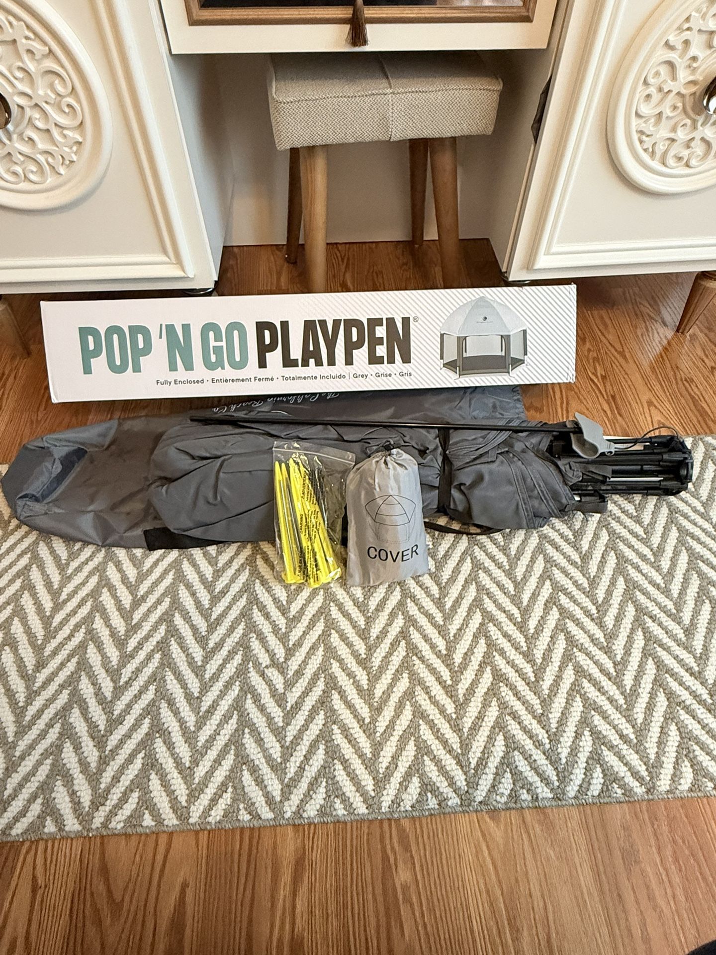 POP 'N GO Baby Playpen - Indoor & Outdoor Playpen for Babies and Toddlers - Baby Beach Tent, Foldable, Portable W/Canopy & Travel Bag - Pop Up Pack an