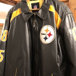 Brand new never worn men’s 3X Leather Steeler jacket