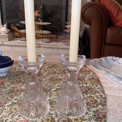 Lead Crystal Candle Holders