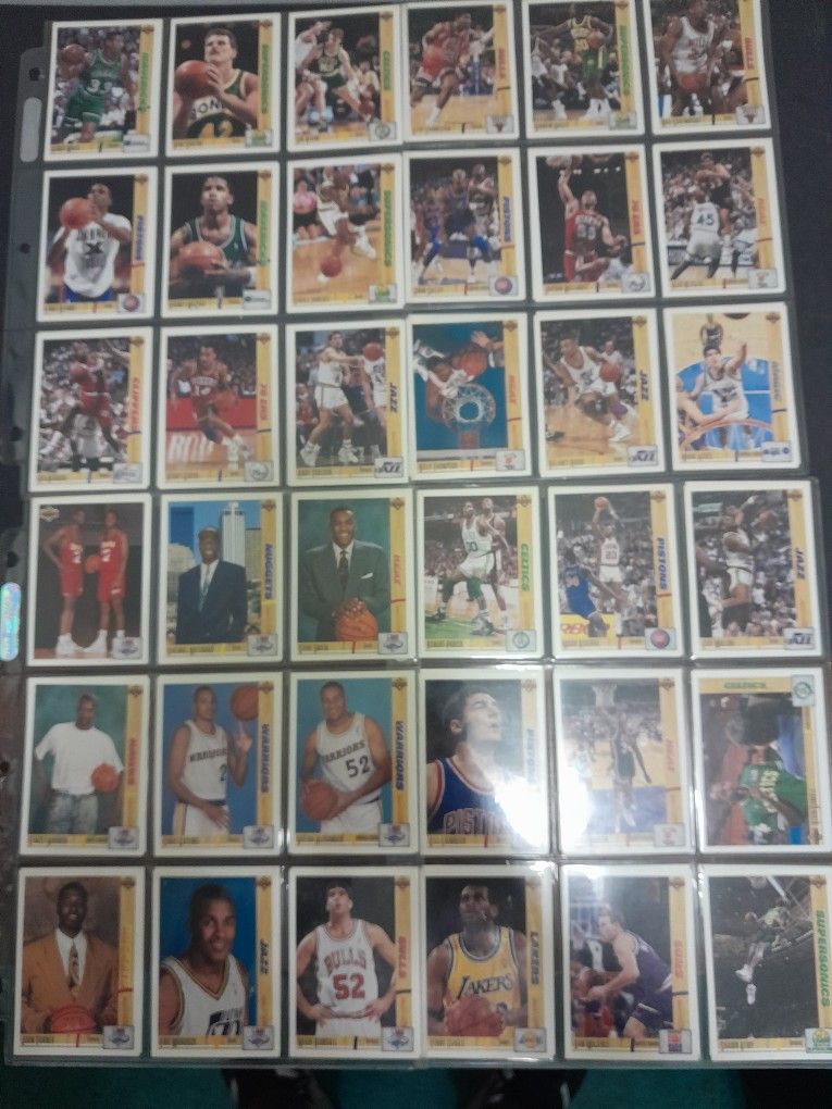 Upper Deck 1991-92 Basketball Cards Lot. 221 Cards Total