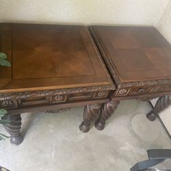 Real Oak End Tables 