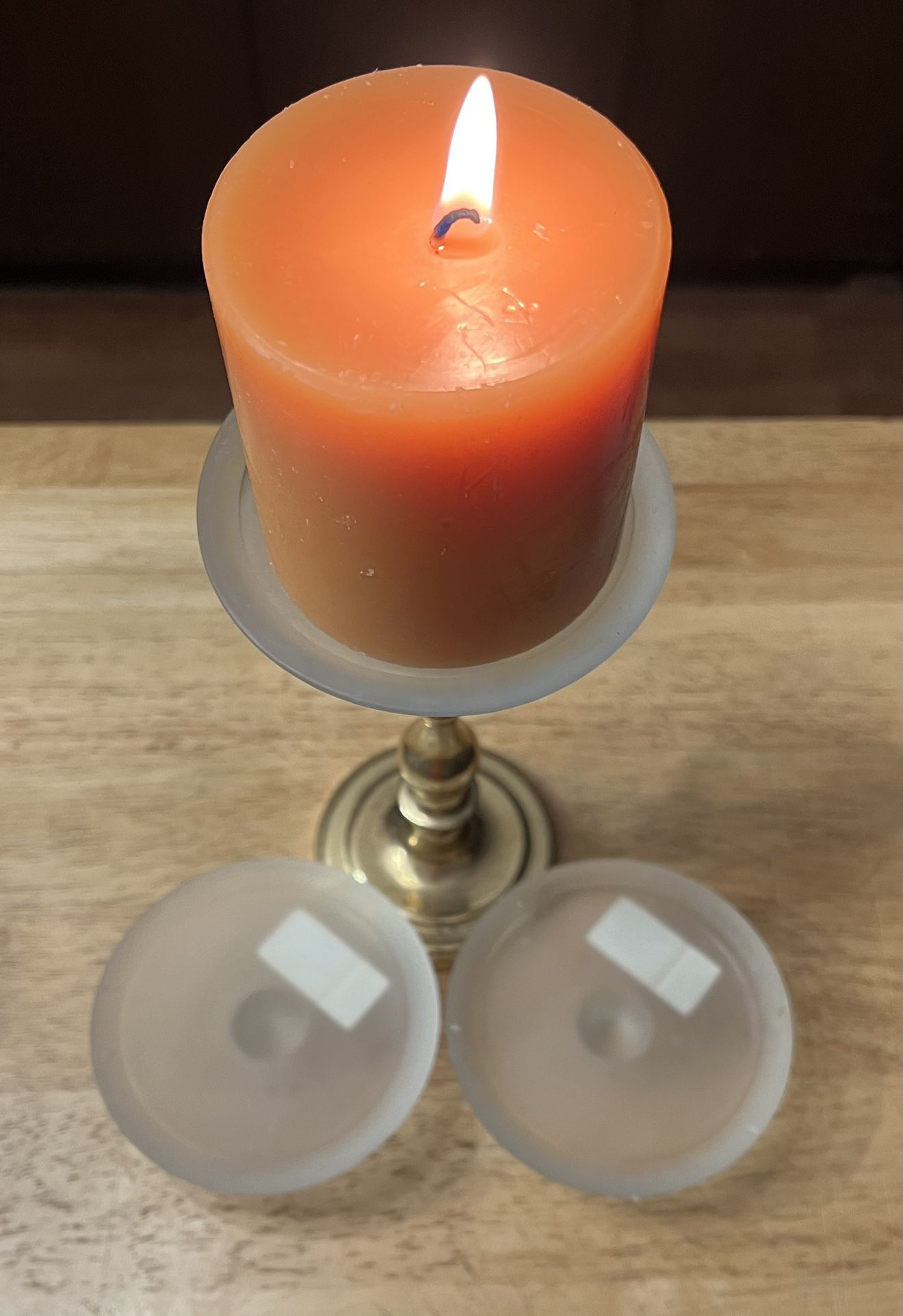 Pillar Candle Plate For Candle Stick Set Of 3