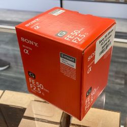 Sony FE 50mm F2.5 G Lens 