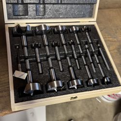 Fisch 16-Piece Black Shark Forstner Bit Set, Imperial  Brand New 