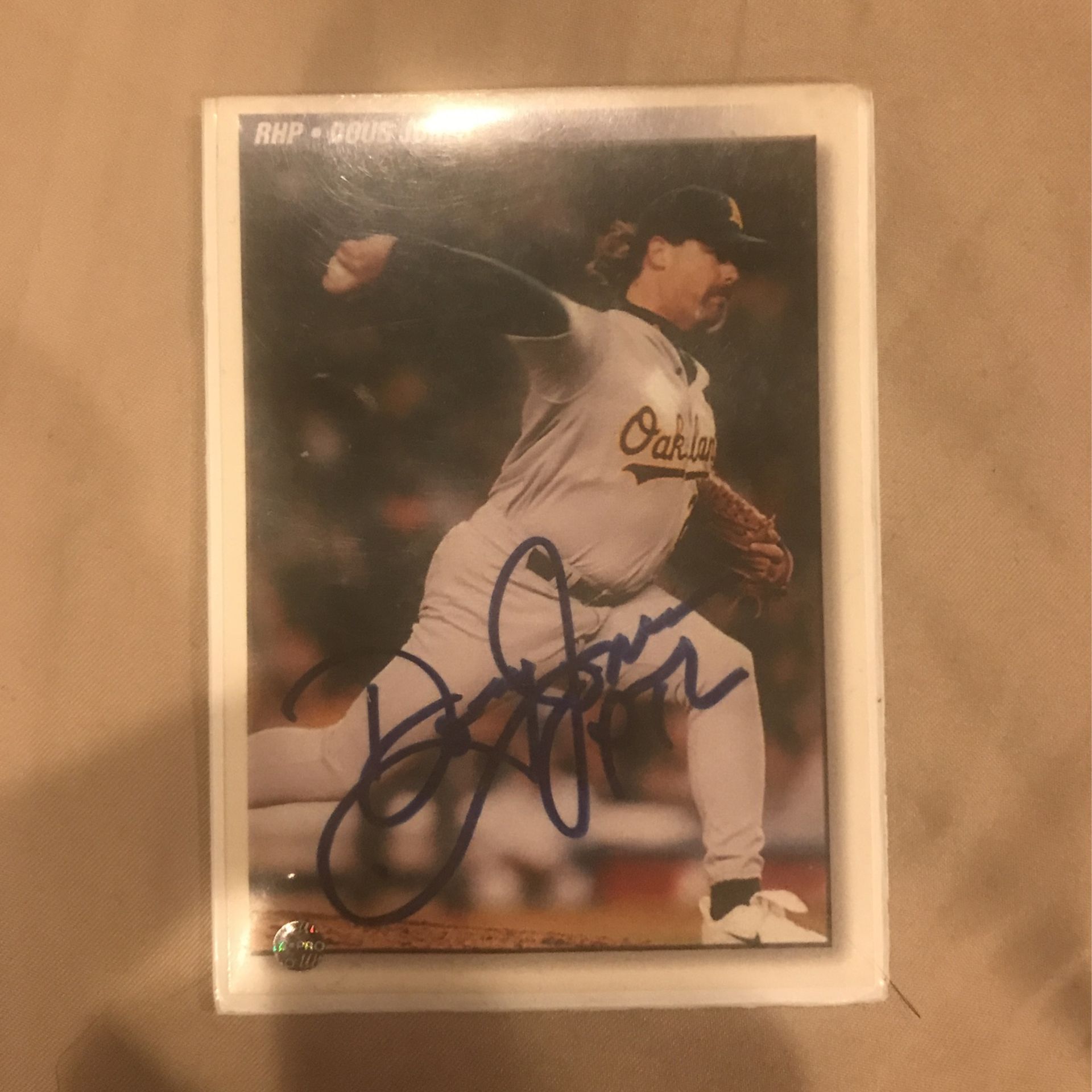Signed Doug Jones Baseball Card