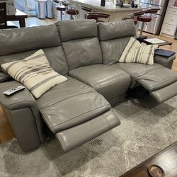 Leather Reclining  Sofa