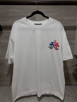 chrome hearts multi color cross tee
