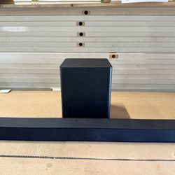 Vizio sound bar and speaker