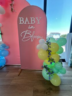 Balloon arch and arch background
