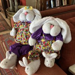 Plush Easter Bunnies (Mr & Mrs)