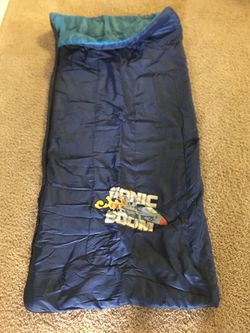 Children’s sleeping bag with backpack