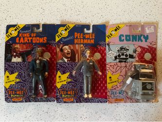 Pee Wee Herman, Conley, King of Cartoons poseable matchbox figures
