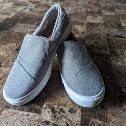 Toms Woman Canvas Casual Flats Slip On Sneakers Frost Gray 6.5