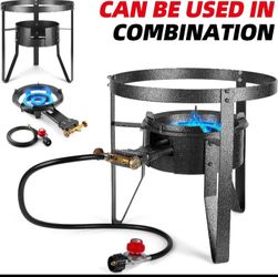 High Pressure Burner With Portable Stand- EXTREME HIGH HEAT OUTPUT 200,000 BTU