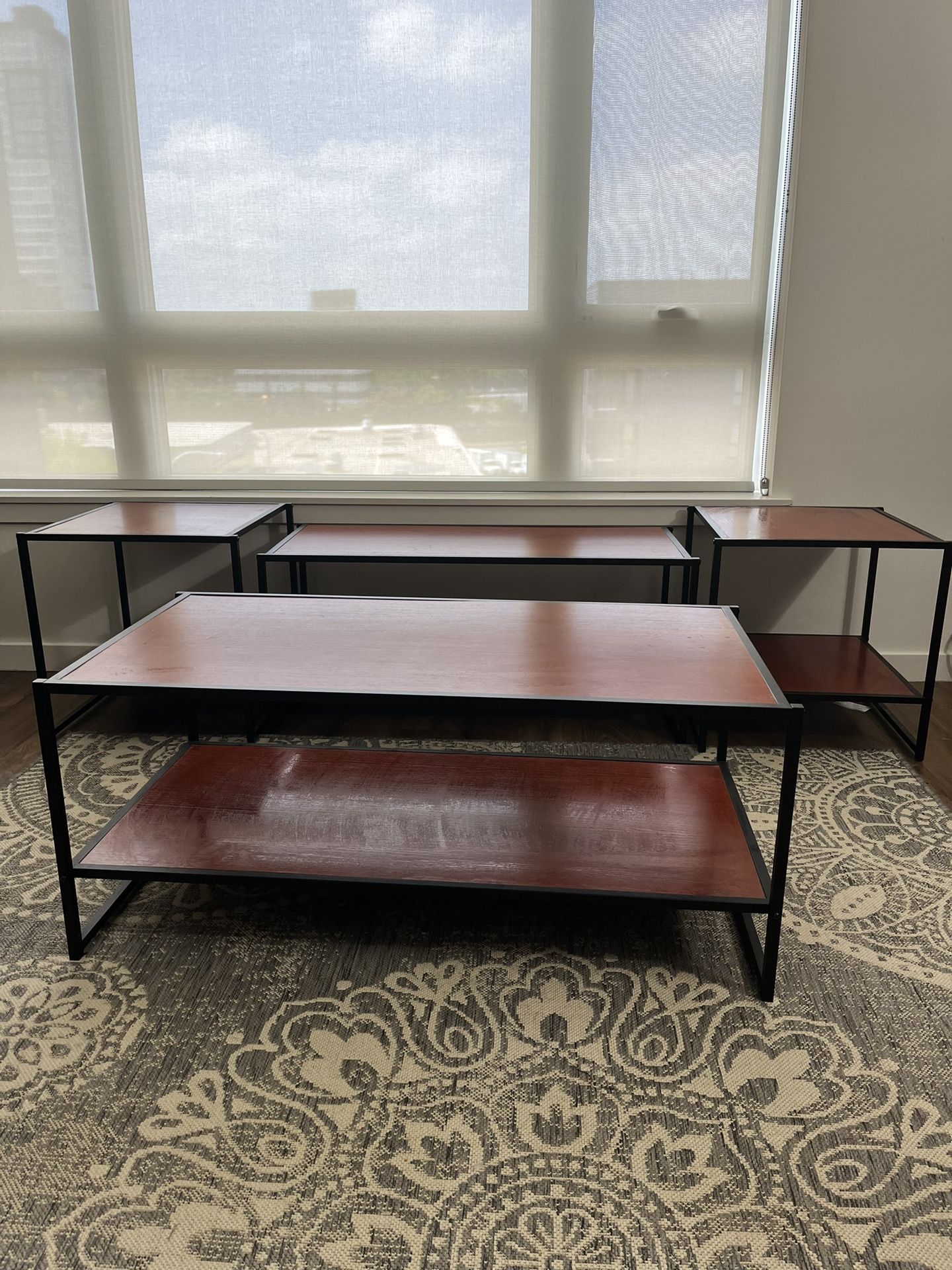 ZINUS Modern Studio Collection: Set of 2 side tables, TV Stand, and Coffee Table