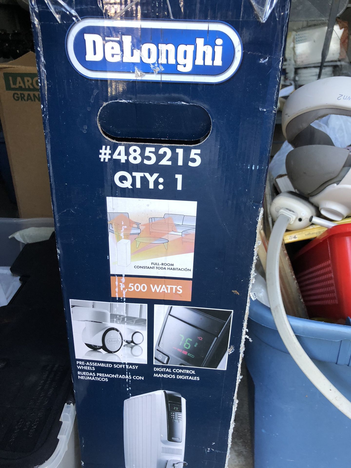 DeLonghi Dragon Digital Full Room Radiant Heater TRD40615EL
