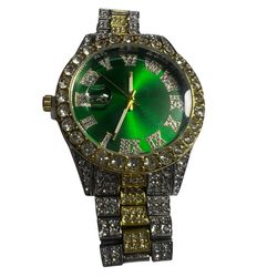 Luxury Custom Bling Hip Hop Fully Iced Out Watch 