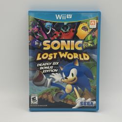 Sonic Lost World - Deadly Six Edition - Nintendo Wii U Complete Working