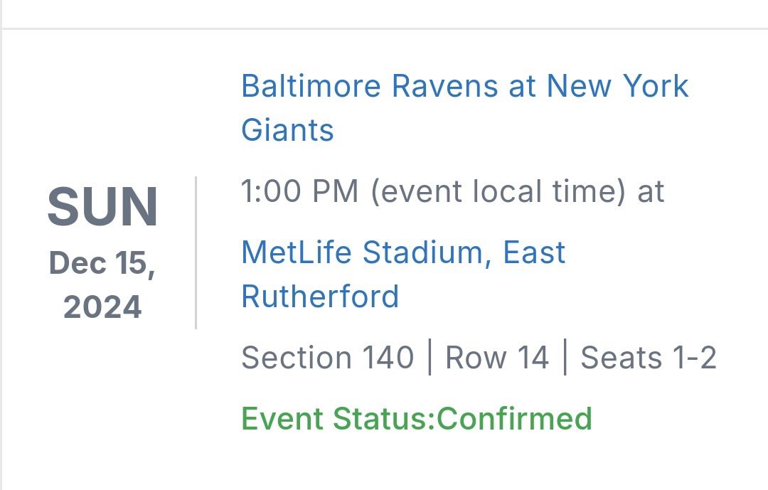 Ravens Tickets