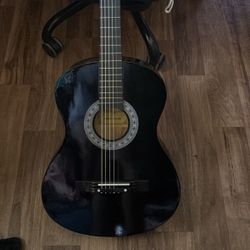 Black 6 String guitar