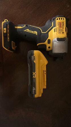 DeWalt XR 20V Brushless Impact Driver + 4.0Ah Battery + Charger (DCF840) With Battery Both New