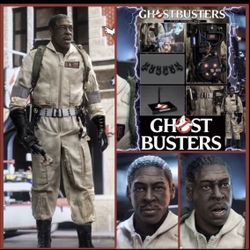 1/6 Ghostbusters Winston Zeddemore 12" Harold Ramis + 2 Heads Figure