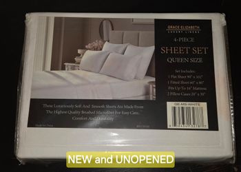 Grace Elizabeth luxury linens QUEEN size sheet set