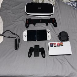 Switch Oled With Accessories And Games