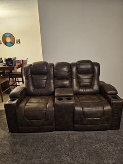 Power Reclining Sofa and Loveseat