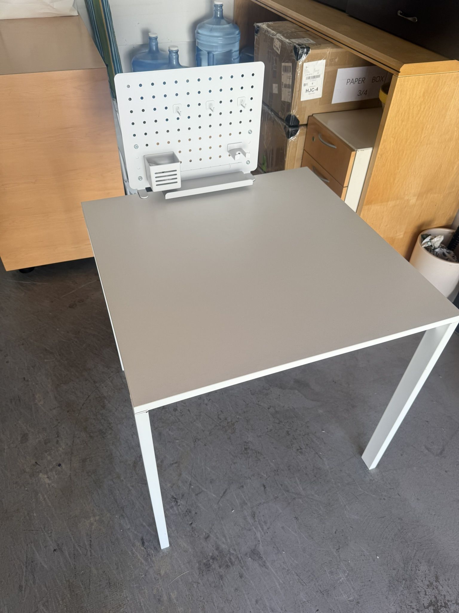 Desk + DIY Board (White)