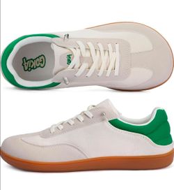 Gokia Wide Toe Box Minimalist Shoes, Men US Size 8 Casual Barefoot Shoes Fashion Sneakers